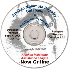 Online Alaskan Malamute Pedigree Database